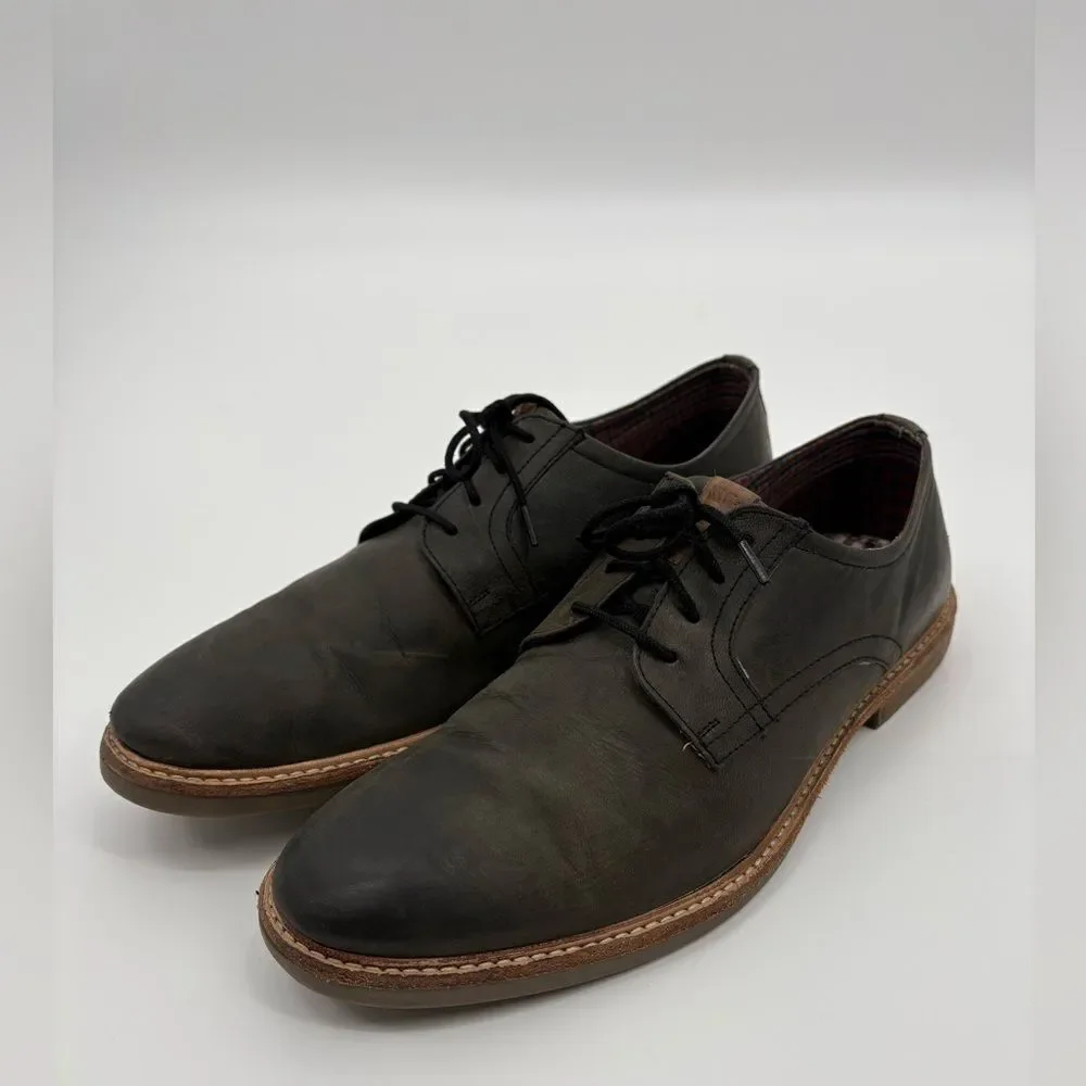 Ben Sherman | Men's Leather Birk distressed Dress Shoes | size 10
